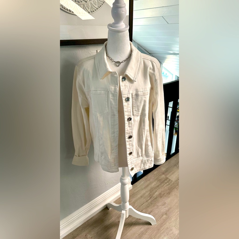 Venus White Denim Jacket - Picture 2 of 5